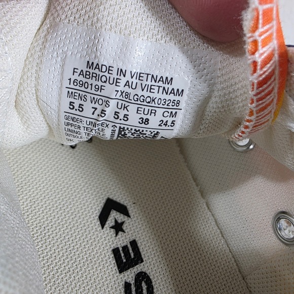 Converse Chuck Taylor All Star Low Top Rainbow Tie Dye Sneakers Womens 7.5 - Picture 8 of 8